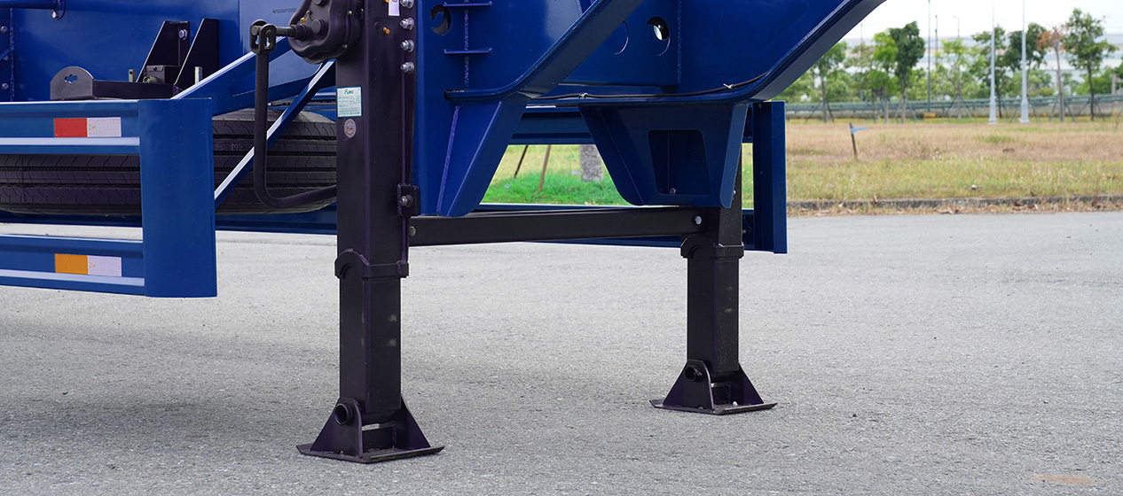 Sơ mi rơ moóc xương cổ cò 3 trục 45’ 6 khóa