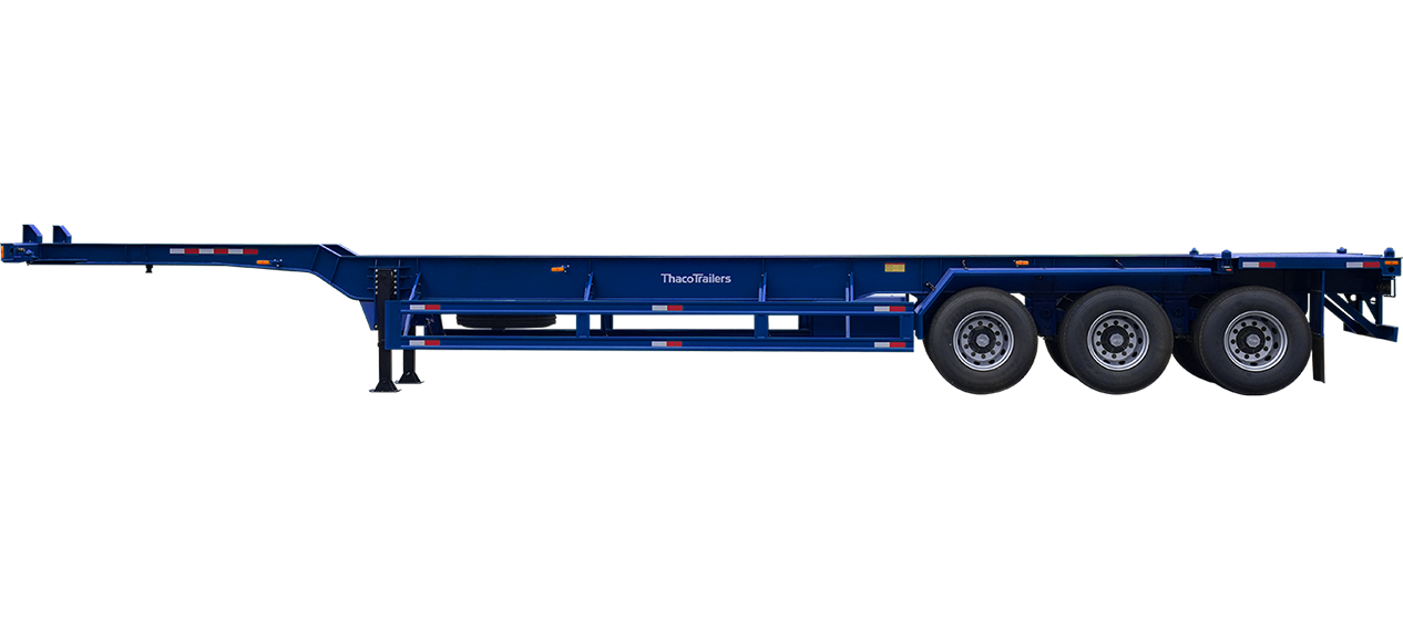 Sơ mi rơ moóc xương cổ cò 3 trục 45’ 6 khóa