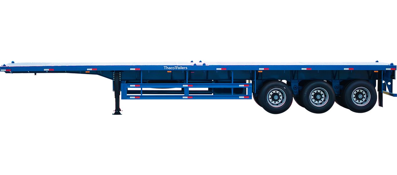 Sơ mi rơ moóc sàn 3 trục 40’ 8 khóa (Thép AG700)