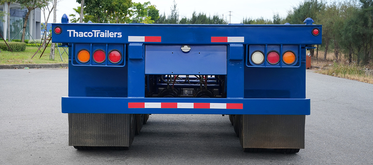 Sơ mi rơ moóc xương cổ cò 3 trục 45’ 6 khóa