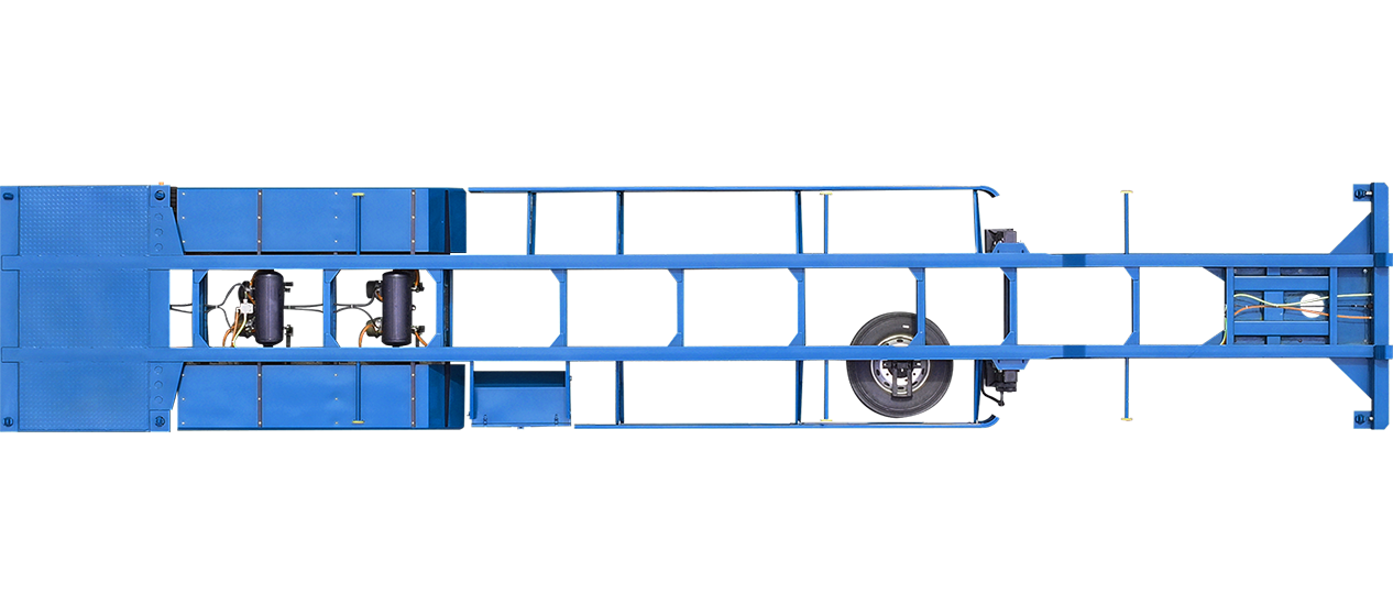 Sơ mi rơ moóc xương cổ cò 3 trục 45’ 6 khóa