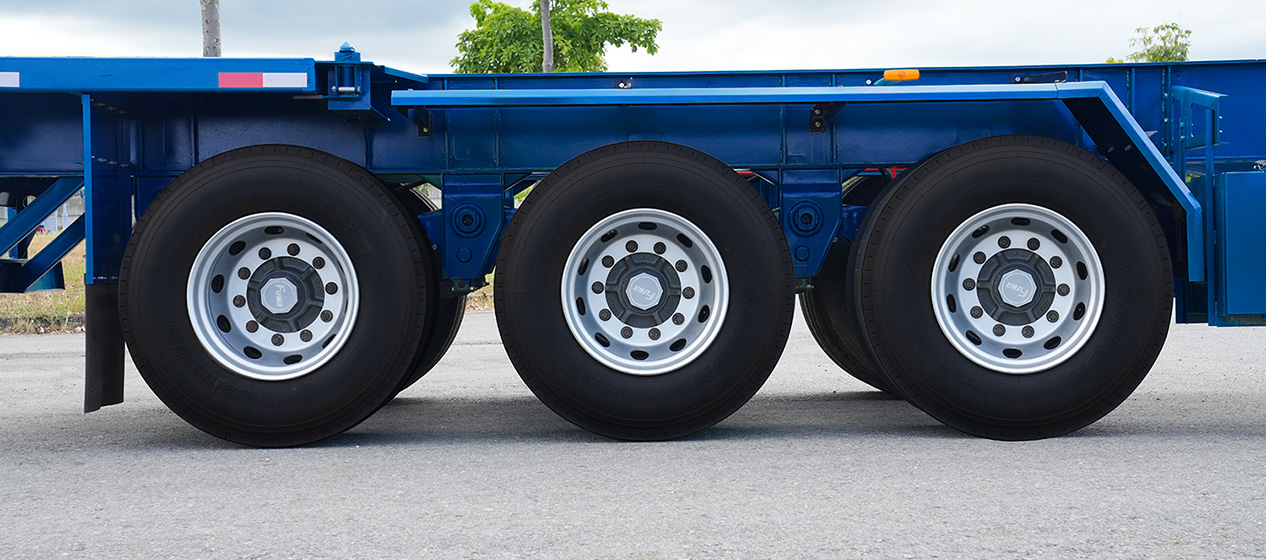 Sơ mi rơ moóc xương cổ cò 3 trục 45’ 6 khóa