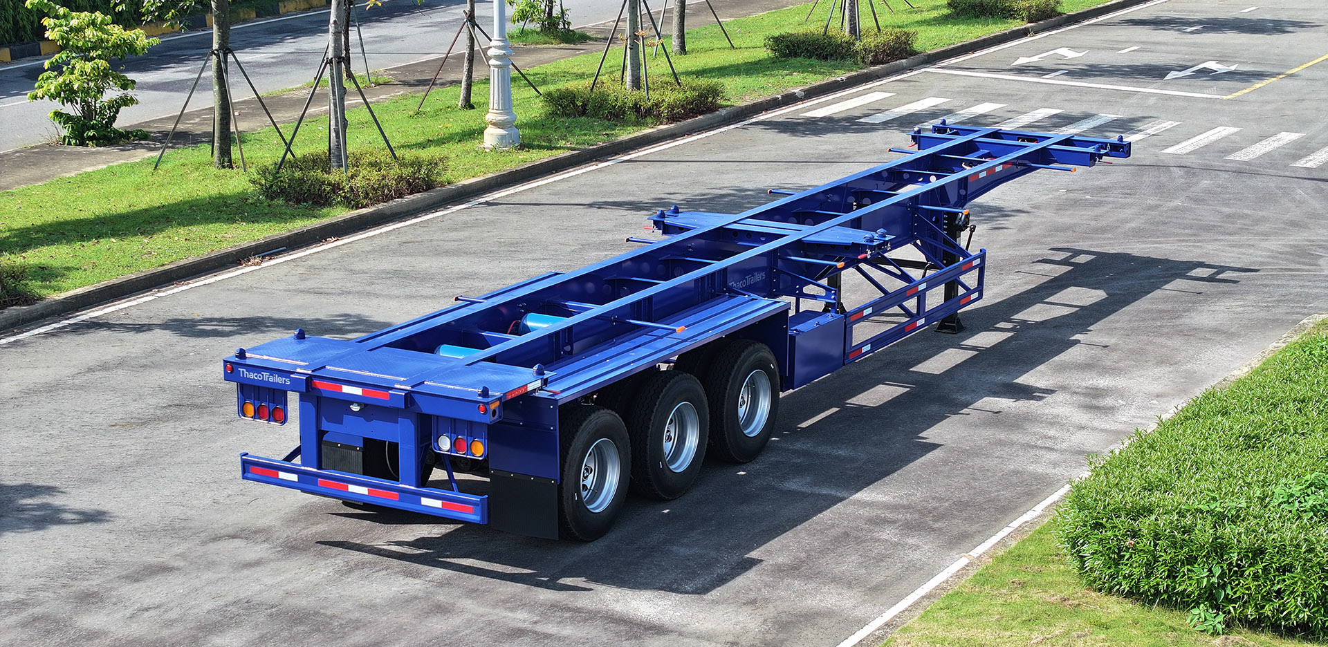 Sơ mi rơ moóc Xương 45’ 3 trục 12 khóa