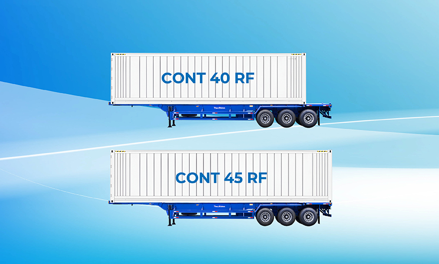 Ứng dụng nổi bật của sản phẩm mooc cổ cò 45’ 3 trục 6 khóa Thaco Trailers