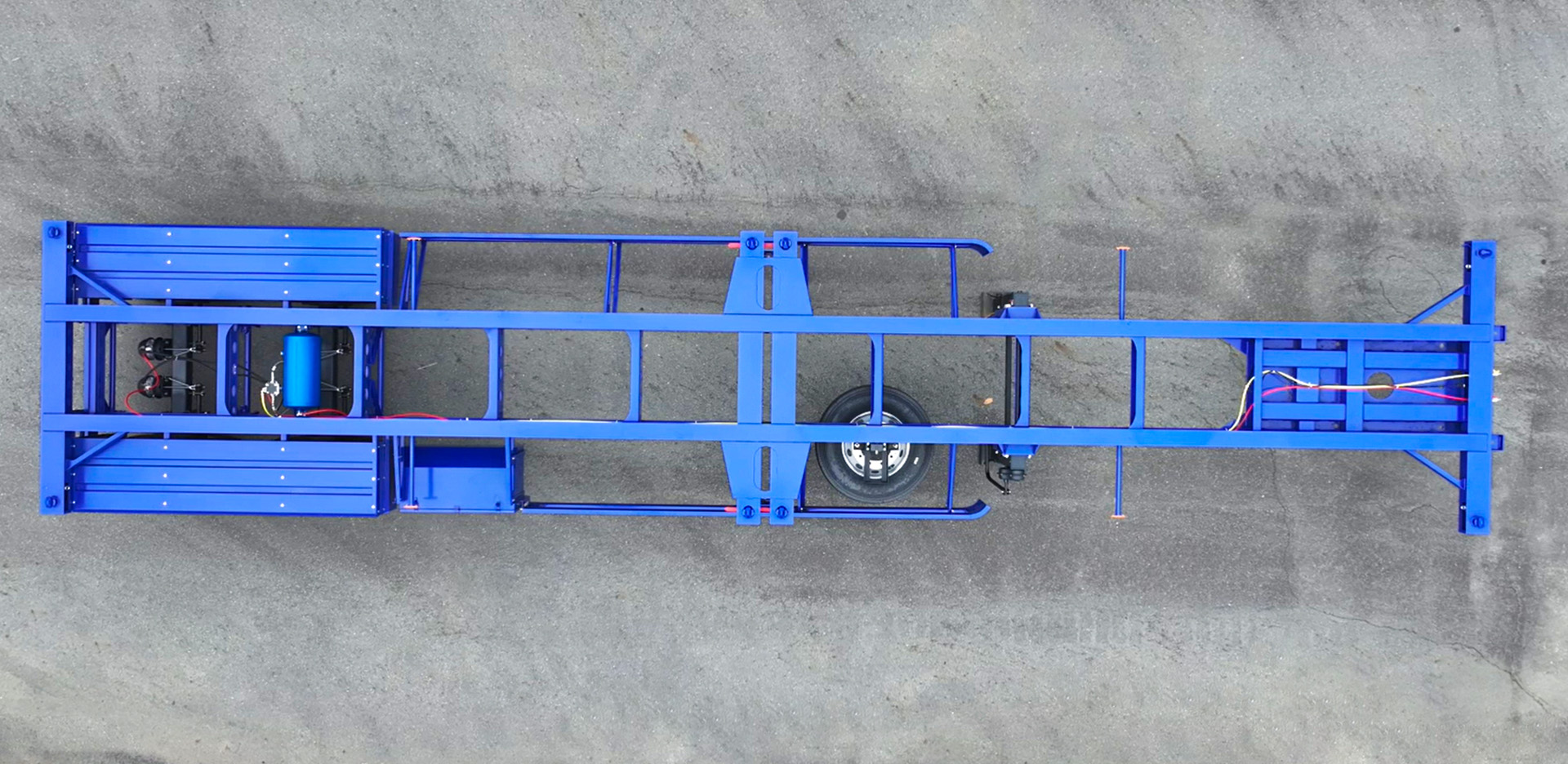 Sơ mi rơ moóc Xương Thaco Trailers 40’ 2 trục 8 khóa (1)