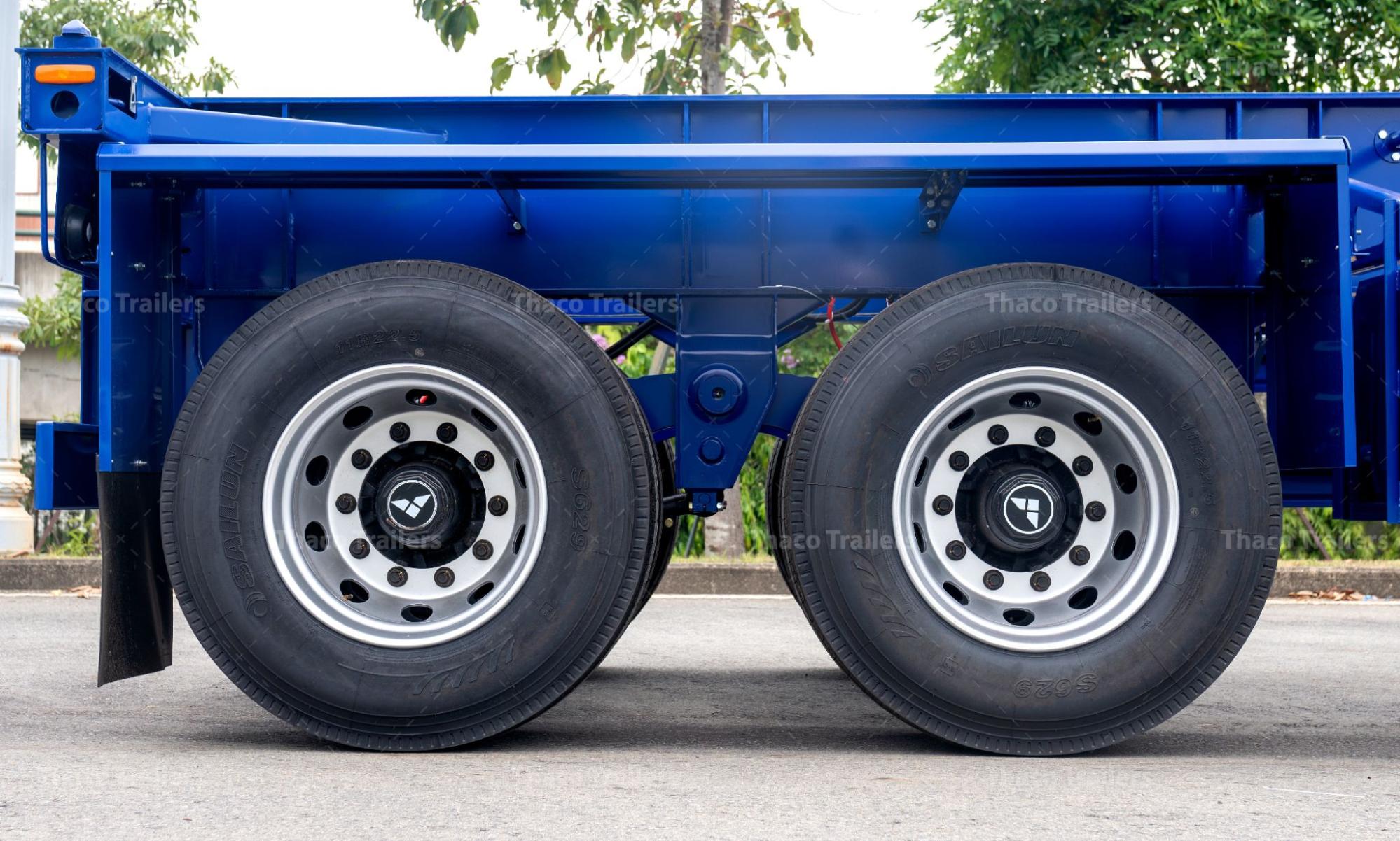 Trục, lốp, hệ thống treo đồng bộ, linh hoạt tùy chọn theo nhu cầu khai thác