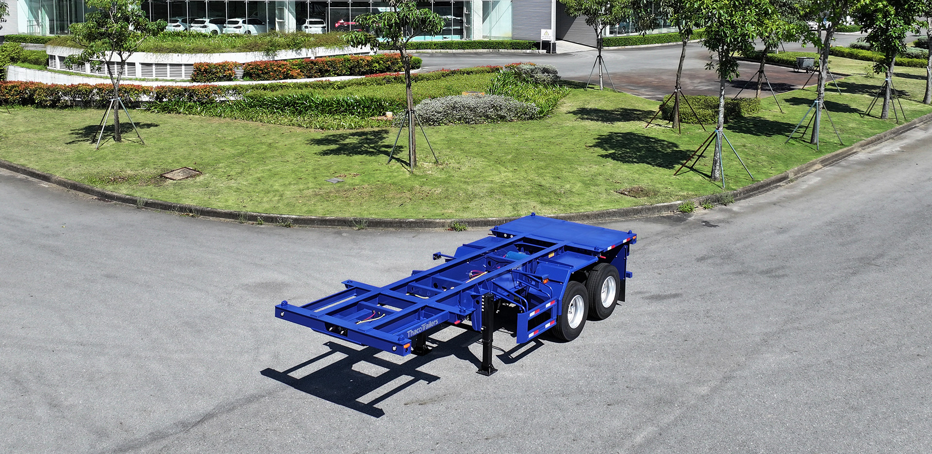 Sơ mi rơ moóc xương 2 trục 20' 8 khoá 1