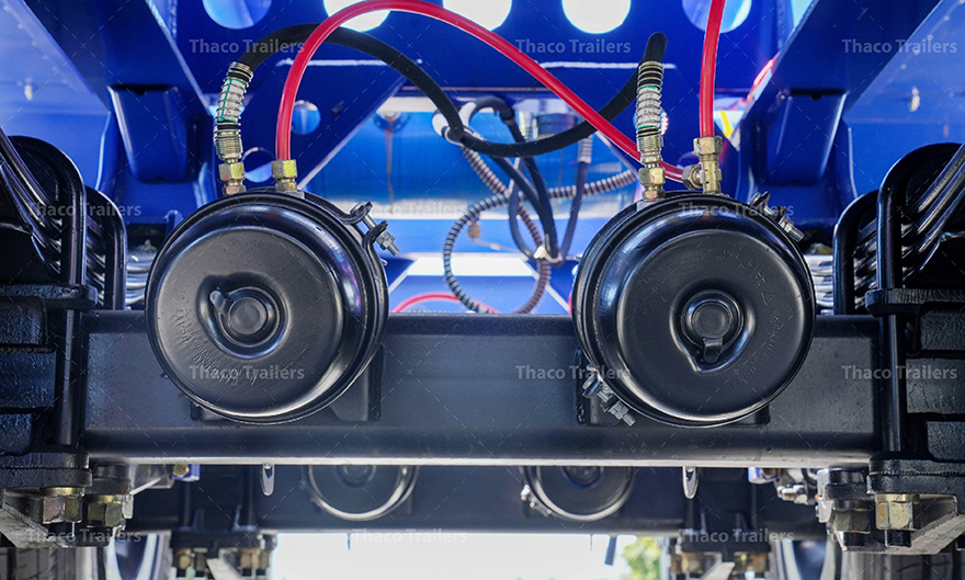 moóc xương 20 feet 3 trục chịu tải 13 tấn