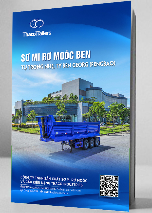 Sơ mi rơ moóc Ben tự trọng nhẹ Ty ben GEORG (3FG0930B) (Fengbao)