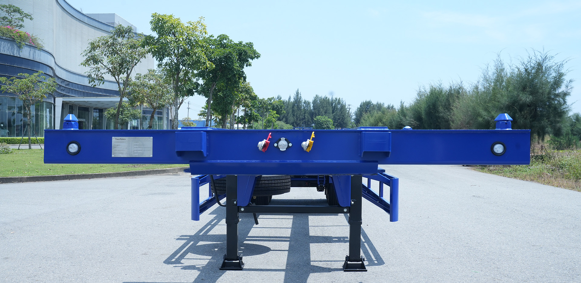 Sơ mi rơ moóc Xương Thaco Trailers 40' 2 trục 12 khóa