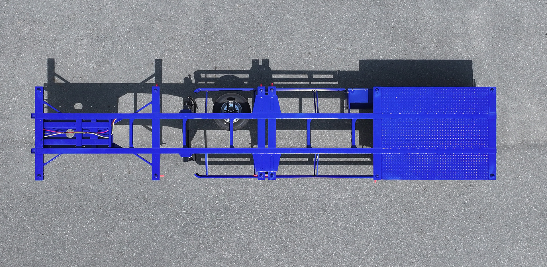 Sơ mi rơ moóc Xương Thaco Trailers 40' 2 trục 12 khóa