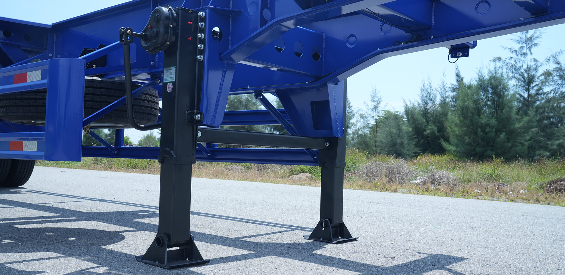 Sơ mi rơ moóc Xương Thaco Trailers 40' 2 trục 12 khóa