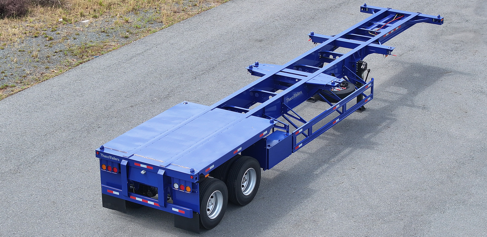 Sơ mi rơ moóc Xương Thaco Trailers 40' 2 trục 12 khóa