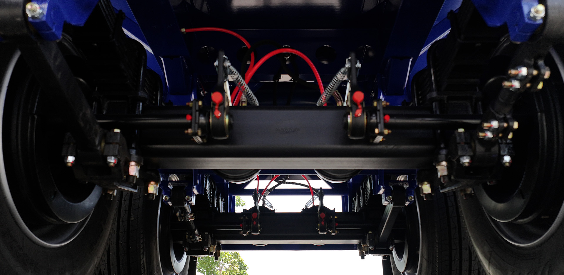 Sơ mi rơ moóc Xương Thaco Trailers 40' 2 trục 12 khóa