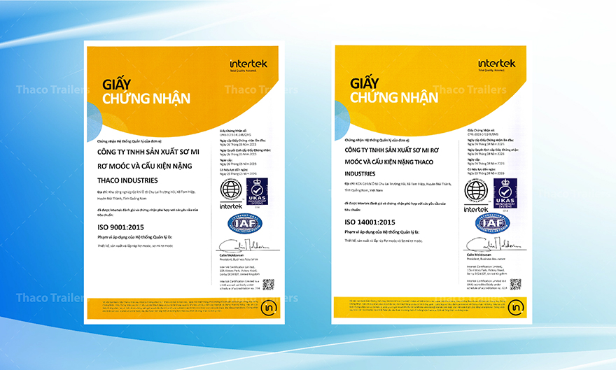 Chứng nhận ISO quốc tế – bảo chứng cho quy trình sản xuất an toàn và tiêu chuẩn cao