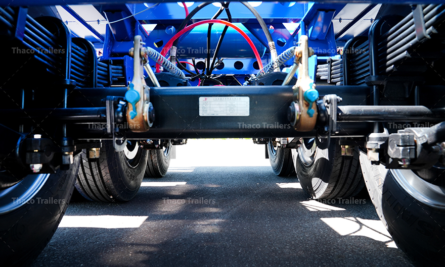 Hệ thống phanh hơi Locke kết hợp van chia Wabco kiểm soát lực phanh chính xác