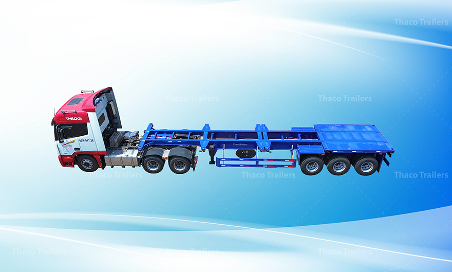 Xe đầu kéo được ứng dụng rộng rãi trong vận tải container và hàng nặng.